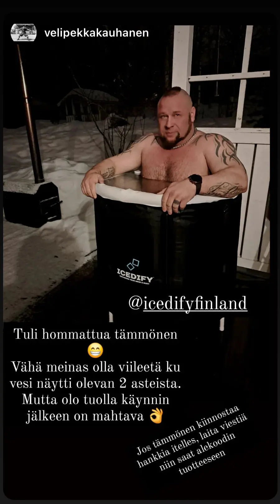 ICEDIFY™ - EU-STANDARDI NORDIC KYLMÄALLAS (Täydellinen setti) Icedify