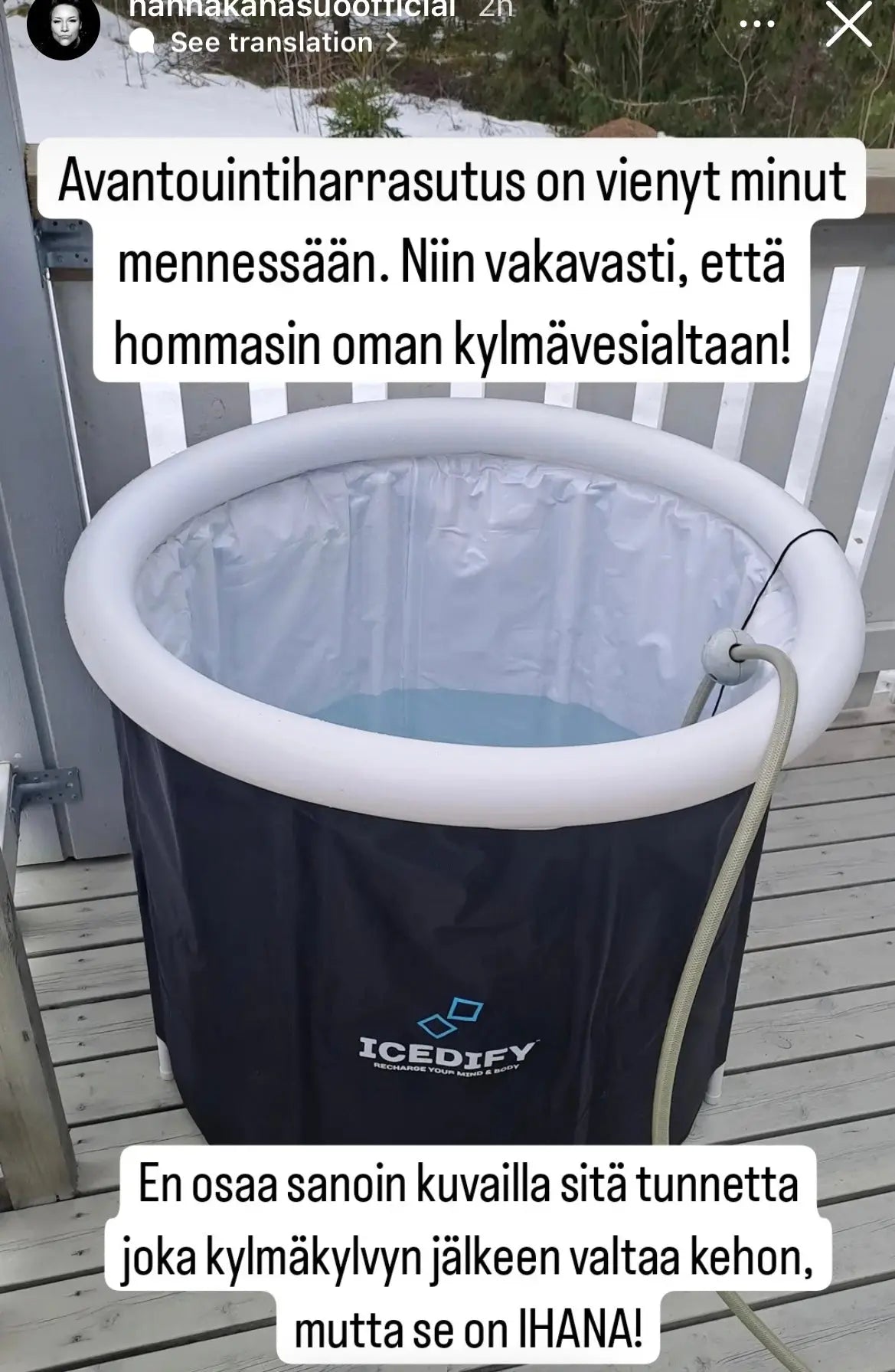 ICEDIFY™ - EU-STANDARDI NORDIC KYLMÄALLAS (Täydellinen setti) Icedify